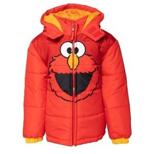 Sesame Street Elmo  Jacket 12 Month Red Coat Puffer